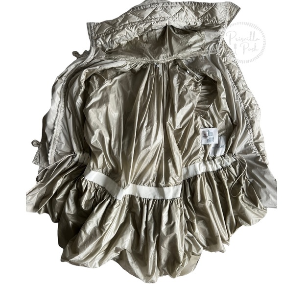 Moncler Women's Grey Sora Parka Long Jacket Parka Peplum - Picture 11 of 16